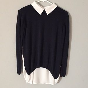 Navy Peter Pan top S